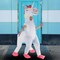 Unicorn Inflatable 4 Legged Costume for Adults with Colorful Mane and Tail Easy Inflate